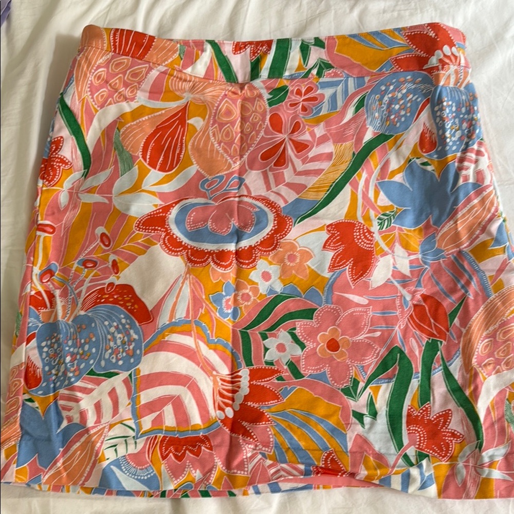 Talbots Colorful Floral Pencil Skirt